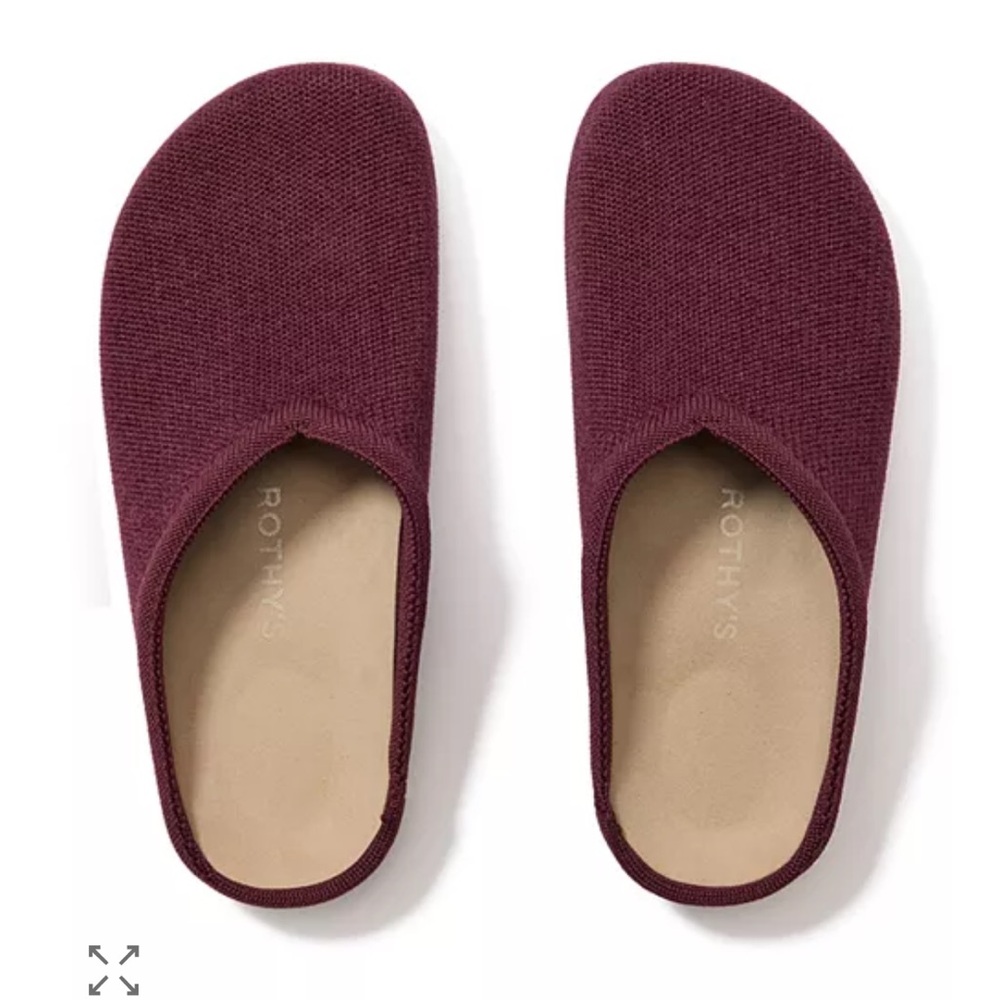 Rothy's Revelvet Casual Slip-On Clogs in Syrah Sz:7